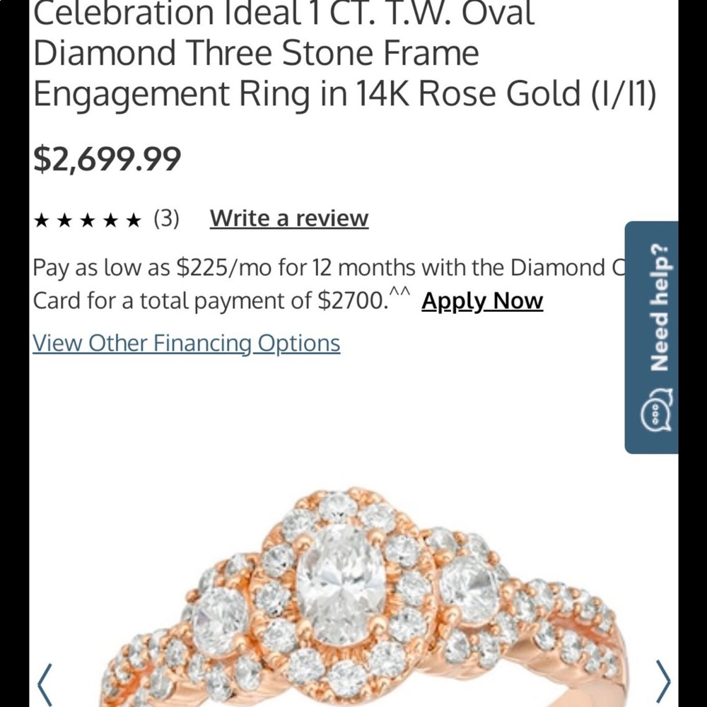 COPY - Zales Celebration Diamond Ring
